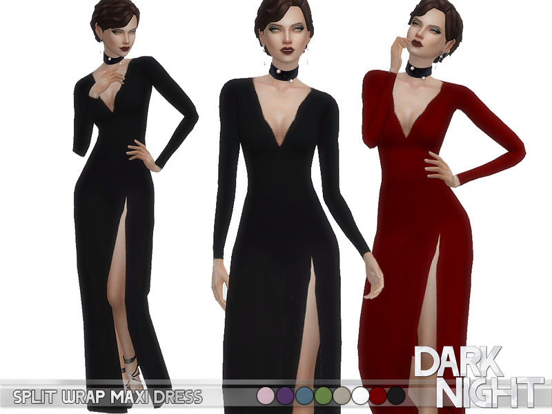 DarkNighTt's Split Wrap Maxi Dress - FIXED
