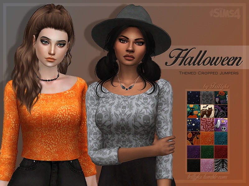 The Sims Resource - Trillyke - Halloween Jumpers