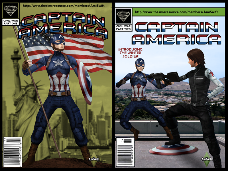 The Sims Resource - Captain America Outfit