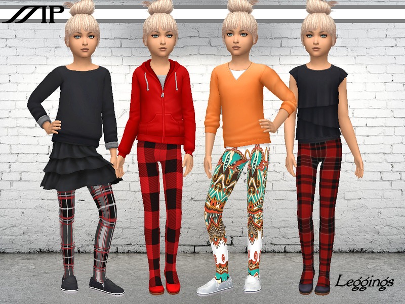 The Sims Resource - MP Autumn Leggings/Tights for child (Acc)