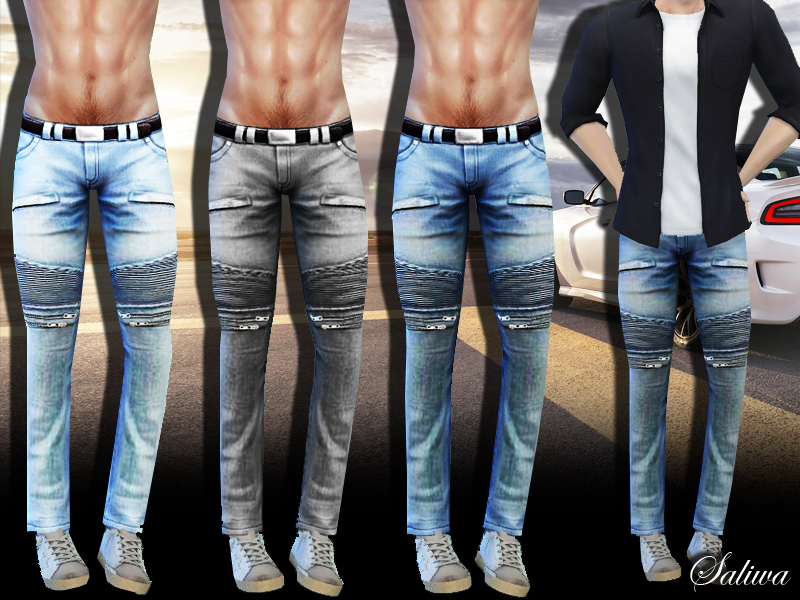 The Sims Resource - Men Casual Style Jeans