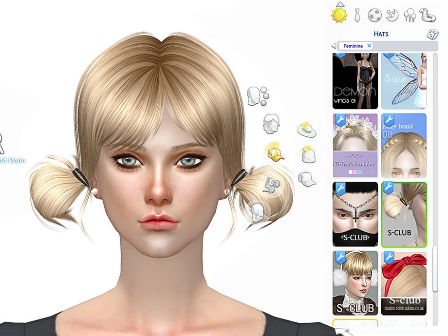 The Sims Resource - S-Club MK TS4 Hair N11