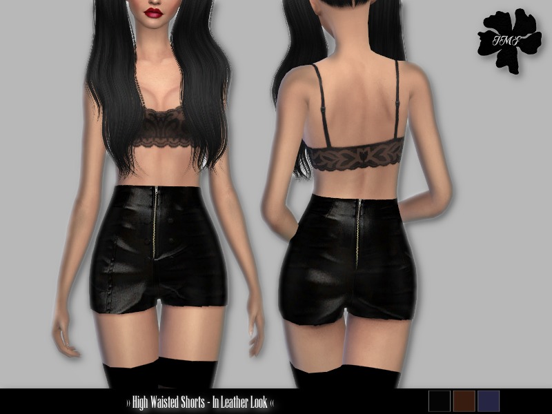 The Sims Resource - IMF High Waisted Shorts