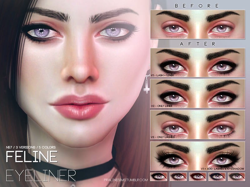 The Sims Resource - Feline Eyeliner N57