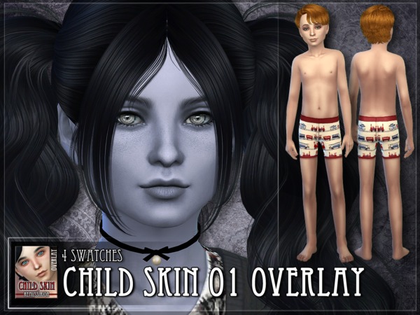 The Sims Resource - Children skin 01 - unisex - overlay