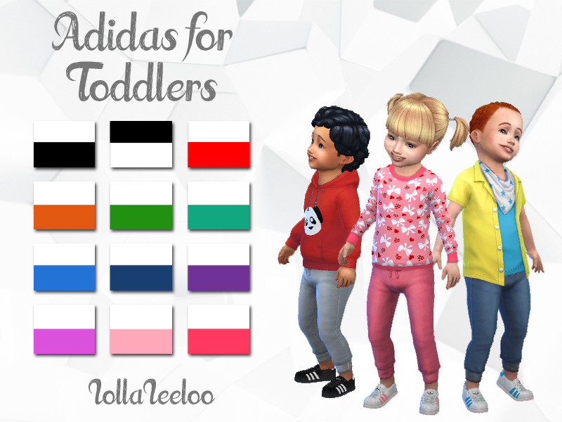 The Sims Resource - Adidas Shoes for Toddlers by LollaLeeloo