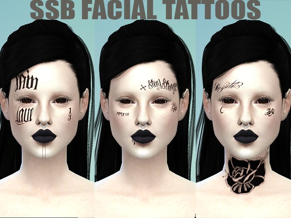 sims 4 face tattoos cc