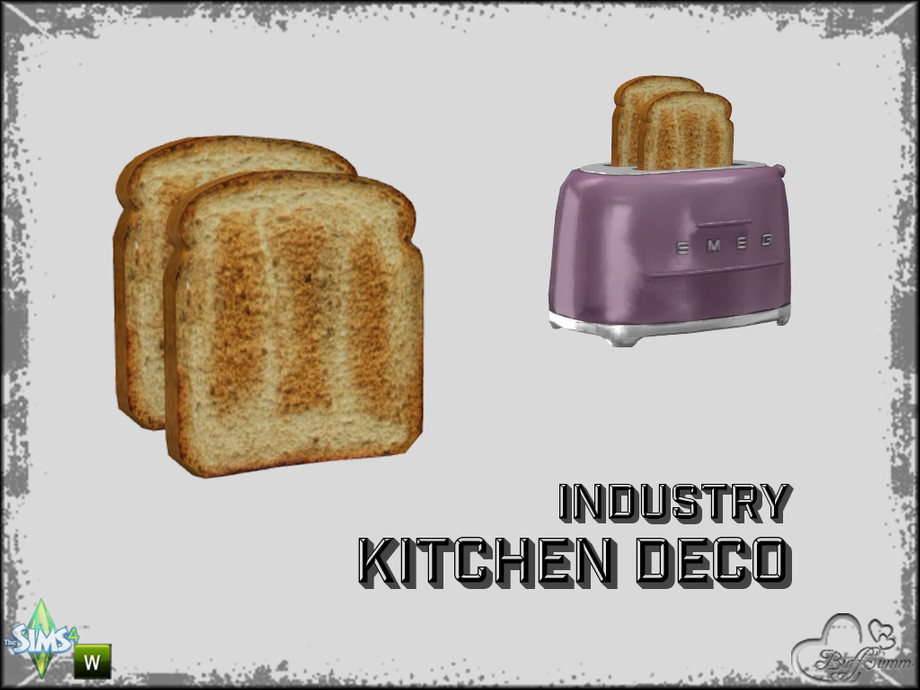 The Sims Resource - Kitchen Industry Deco Toast (for Toaster)