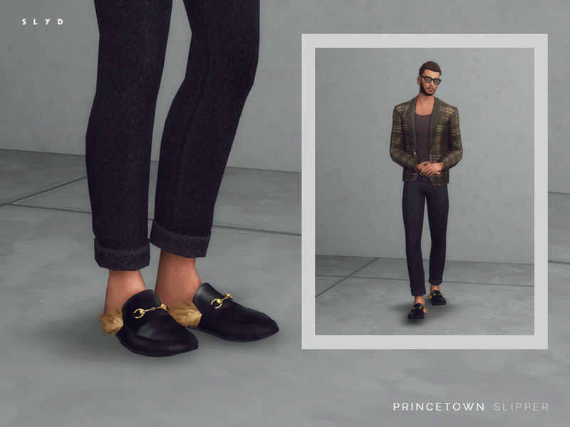 The Sims Resource - Princetown Slipper - Male version - Mesh needed