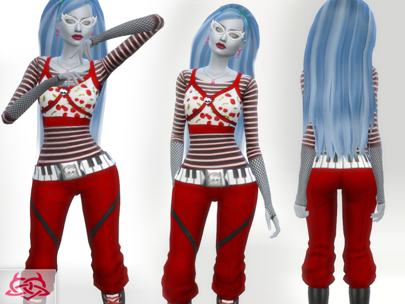 The Sims Resource - Ghoulia yelps outfit