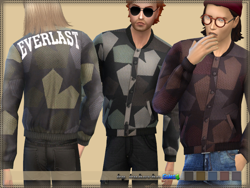 The Sims Resource - Bomber Jacket Everlast