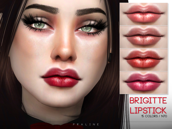 The Sims Resource - Brigitte Lipstick N70