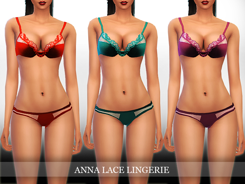 The Sims Resource - Anna Lingerie 2 Piece