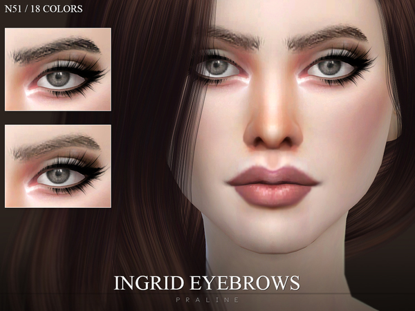 The Sims Resource - Ingrid Eyebrows N51