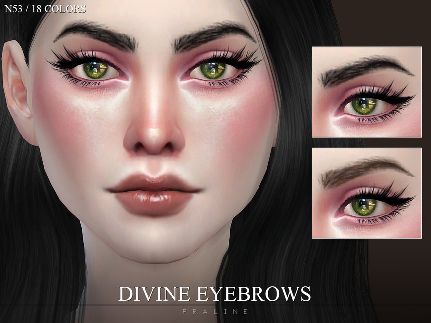 The Sims Resource - Eyebrow Pack N06