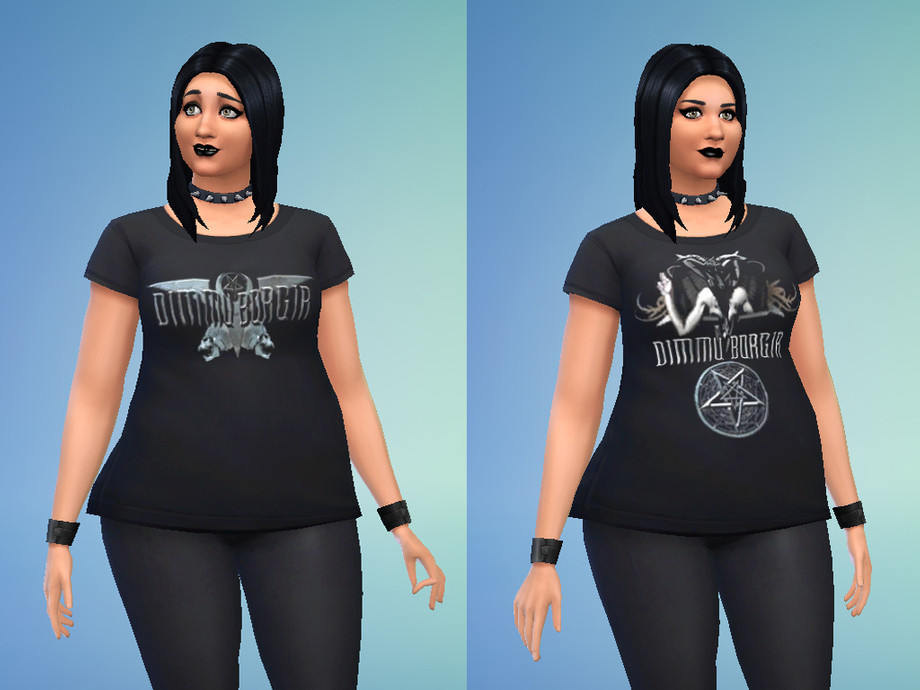The Sims Resource - Dimmu Borgir T-shirts for Females