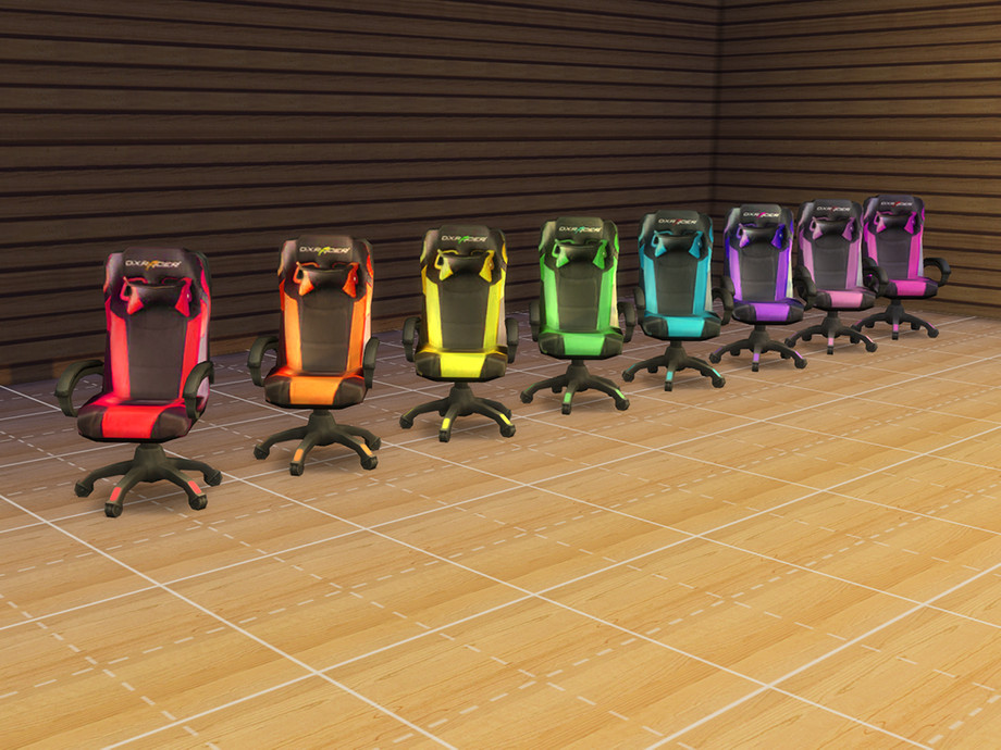 The Sims Resource - DXRacer Gaming Chair (8 colours)