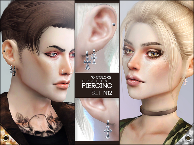 Ear Cuff Piercing Earrings The Sims 4 P3 Sims4 Clove