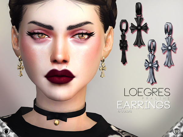The Sims Resource - Loegres Earrings