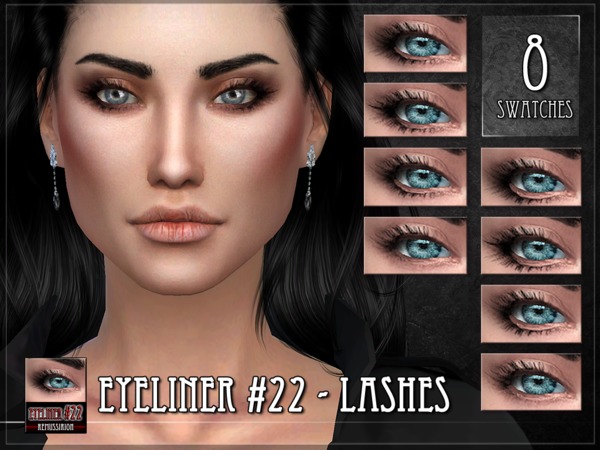 The Sims Resource - Eyeliner 22 - Lashes