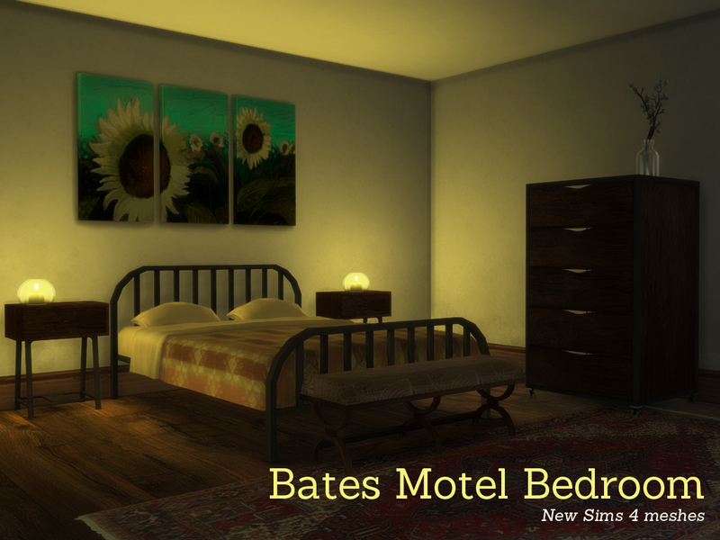 The Sims Resource - Bates Motel Bedroom
