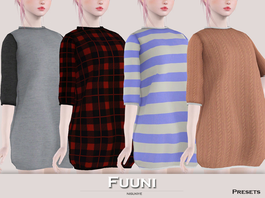 The Sims Resource - Fuuni Sweater Dress