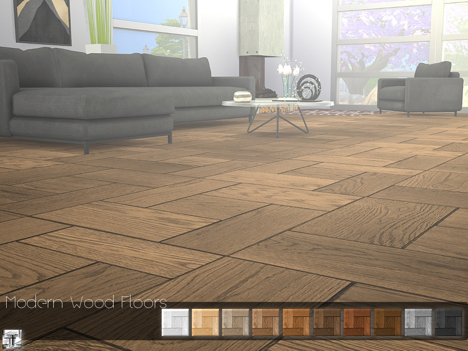 The Sims Resource - Modern Wood Floor