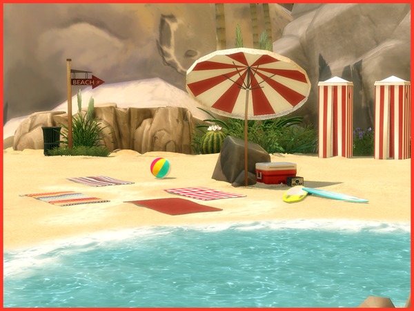 The Sims Resource - Vintage Beach set