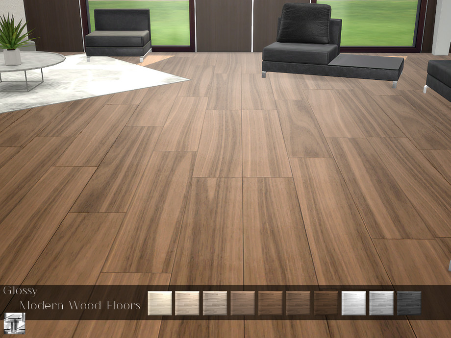 The Sims Resource - Glossy Modern Wood Floor