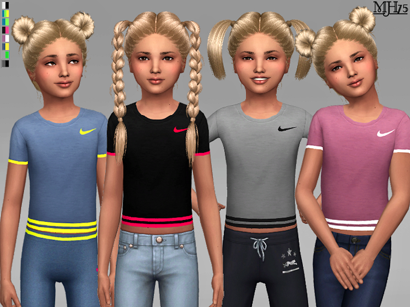 The Sims Resource - S4 Kids Like Nike Tees