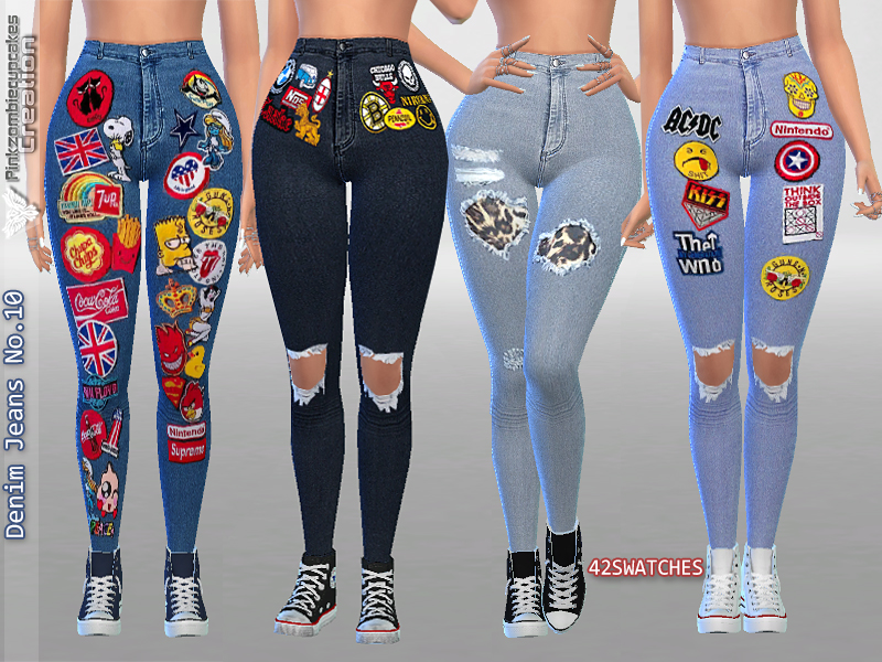 The Sims Resource - Denim Jeans No.10