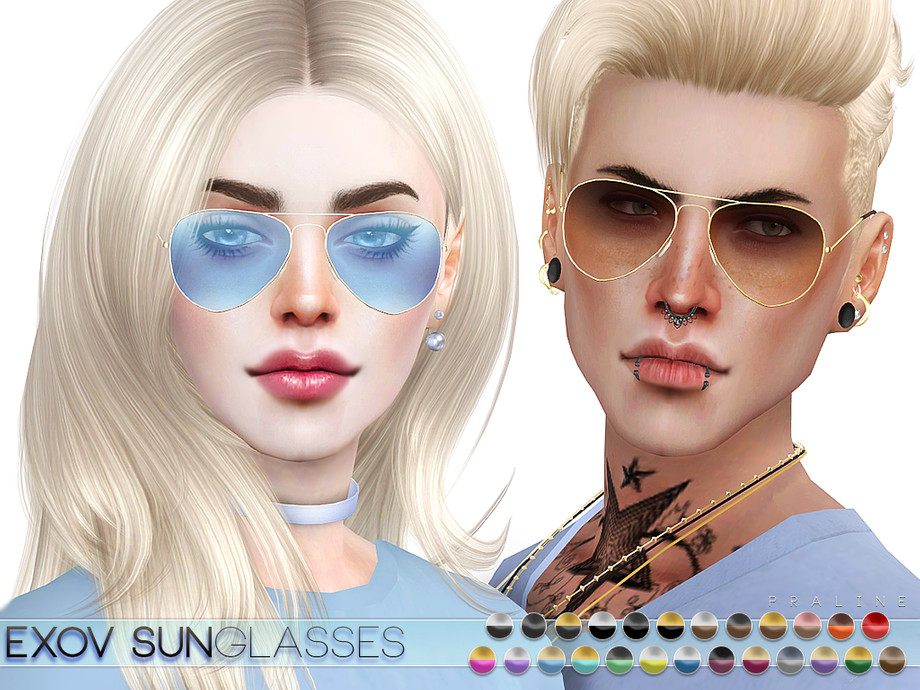 The Sims Resource - EXOV Sunglasses