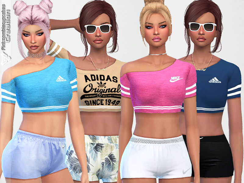 The Sims Resource - Everyday Sporty Tees Pack