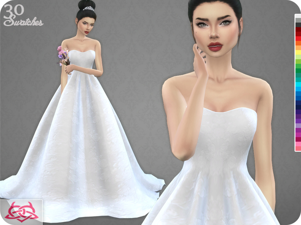 The Sims Resource - Wedding Dress 7 RECOLOR 1 (Needs mesh)