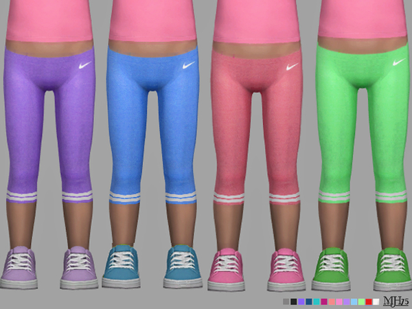 The Sims Resource - S4 Sports Pro Toddler Leggings [M/F]