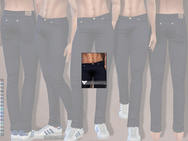 The Sims Resource - Summer Dark Denim Jeans (Men)