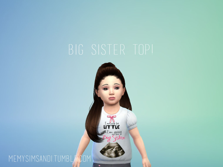 The Sims Resource - Big Sister Announcement Shirt