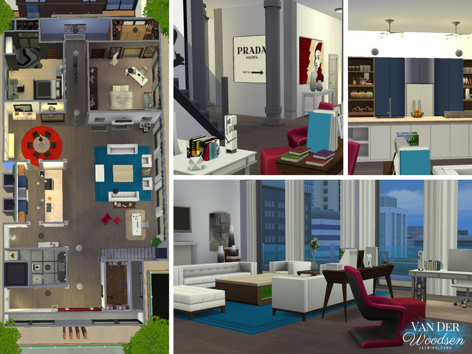 The Sims Resource - Van Der Woodsen Penthouse