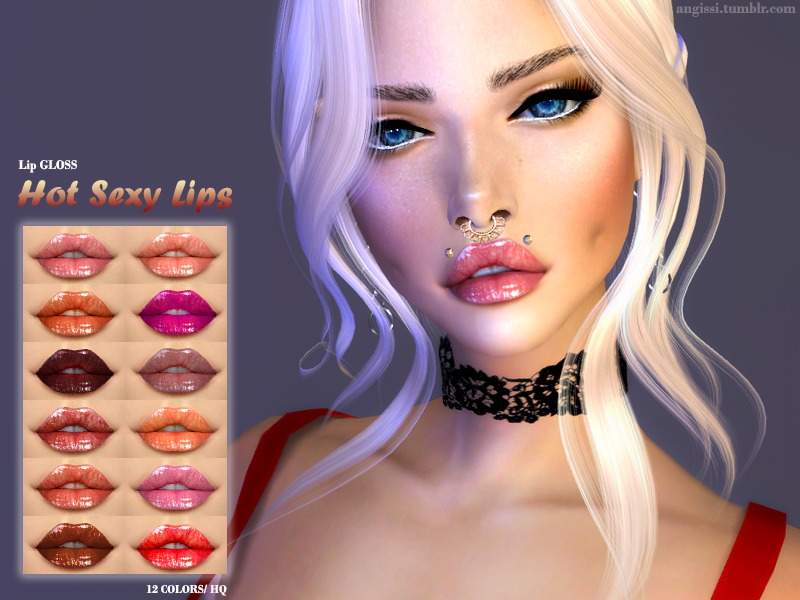 The Sims Resource - Lip GLOSS-Hot Sexy Lips