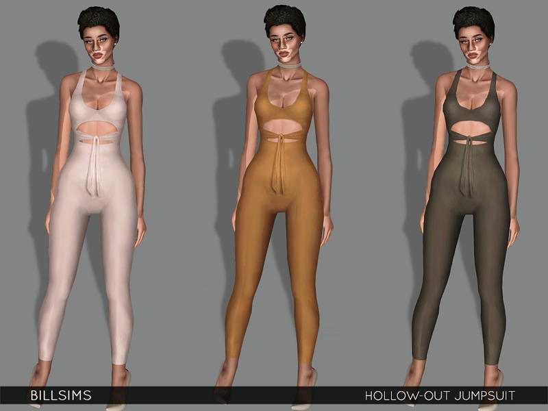 The Sims Resource - Hollow-out Jumpsuit