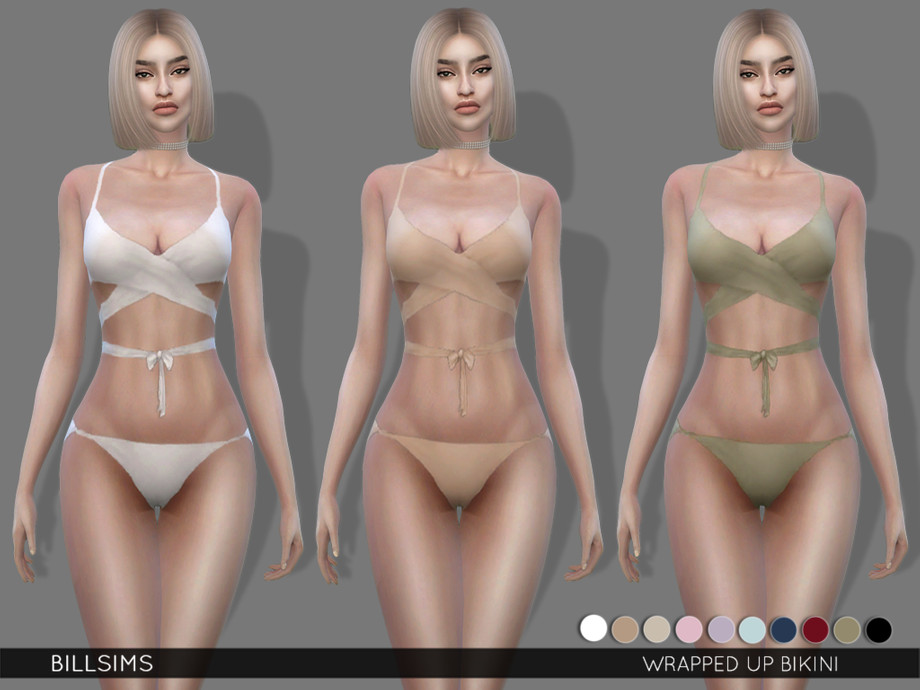 The Sims Resource - Wrapped Up Bikini - FIXED