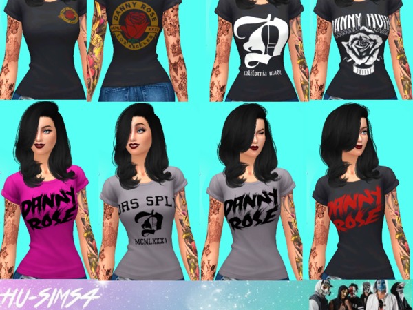 The Sims Resource - Danny Rose Suppy Female T-shirts