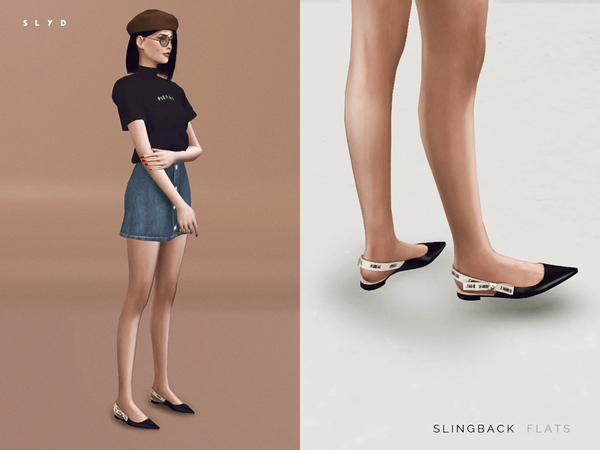 The Sims Resource - Slingback Flats