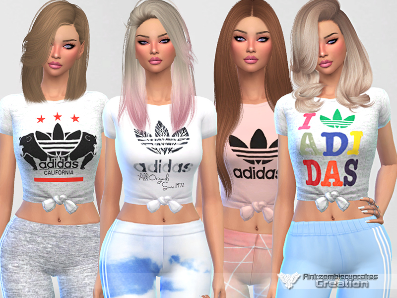 The Sims Resource - Adidas T-Shirts Summer Collection 010