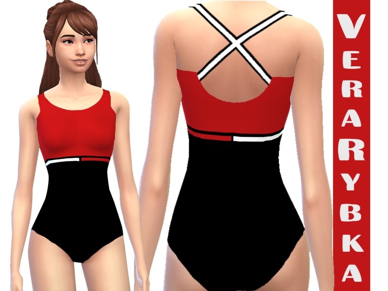 The Sims Resource - Swimsuit made under Tommy Hilfiger