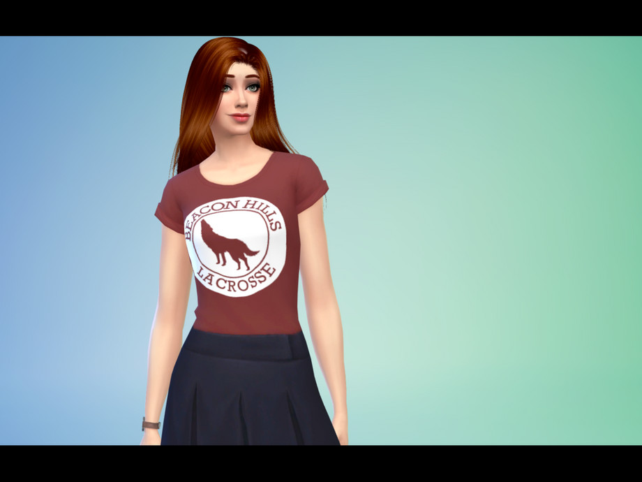 The Sims Resource - Beacon Hills Lacrosse Shirt