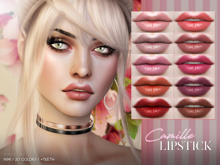 The Sims Resource - Camille Lipstick N141
