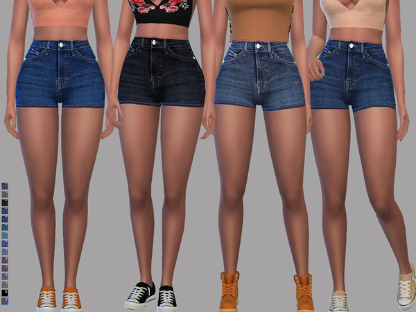 The Sims Resource - Madison(Denim Shorts)