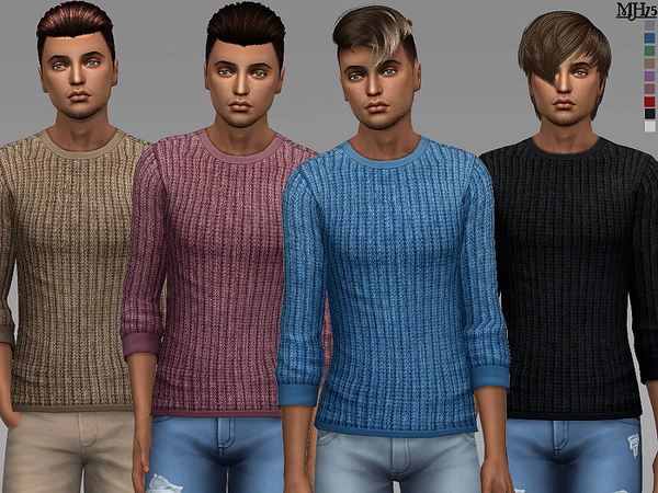 The Sims Resource - S4 Denny Sweaters