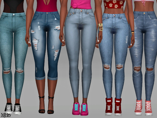 The Sims Resource - S4 Accessory Jeans Pack